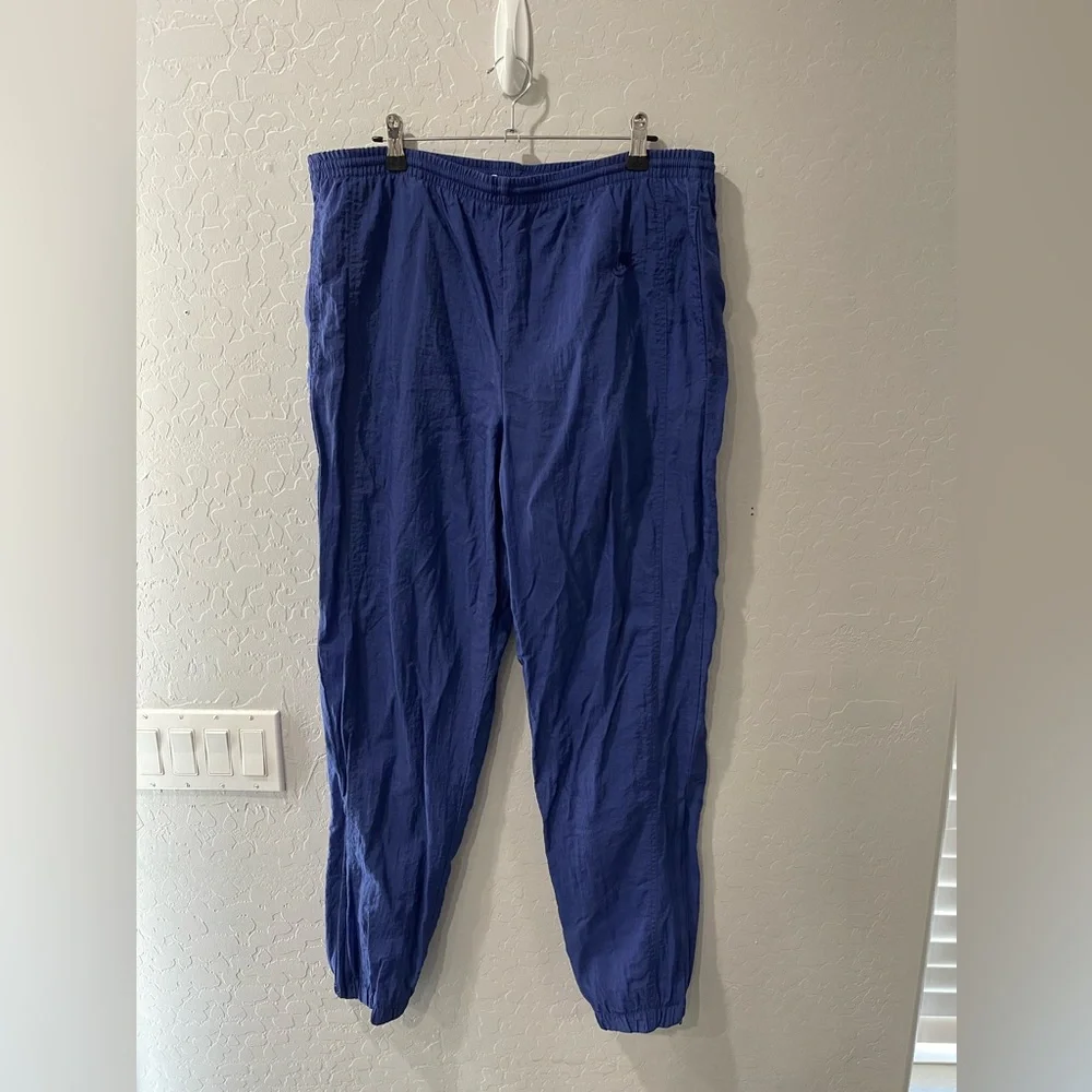 Vintage Nike Gray Tag Royal Blue Windbreaker Pants Medium‎